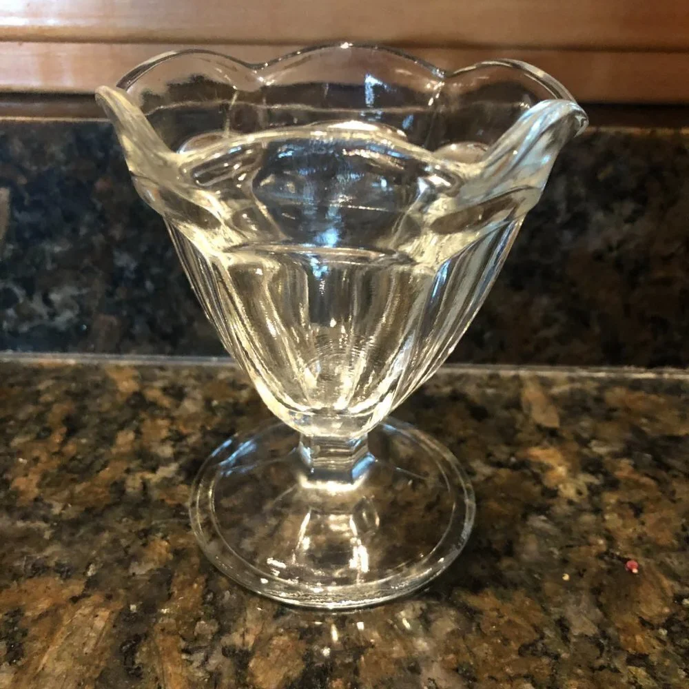 Four Vintage Sherbet Glasses 4 inch tall